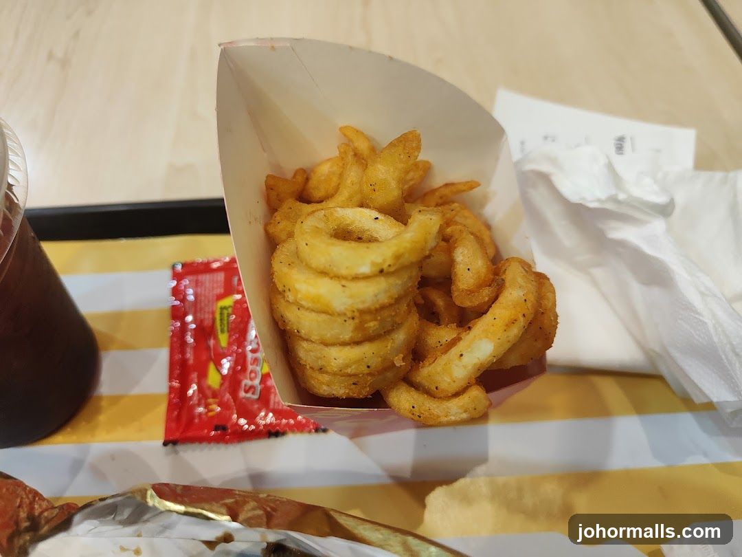 Curly Fries and Drink