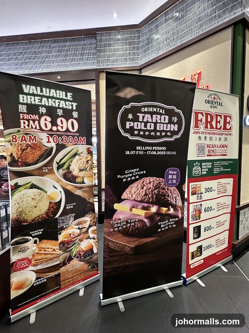 Oriental Kopi promotional banners