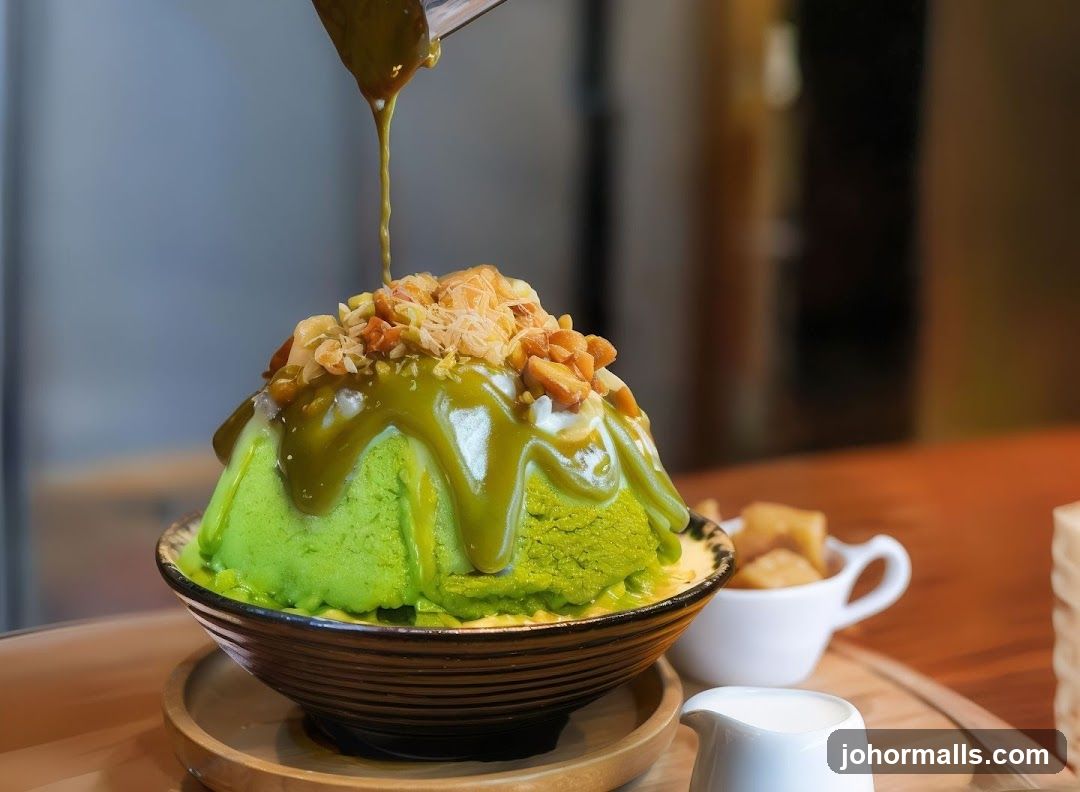Matcha Shaved Ice Dessert