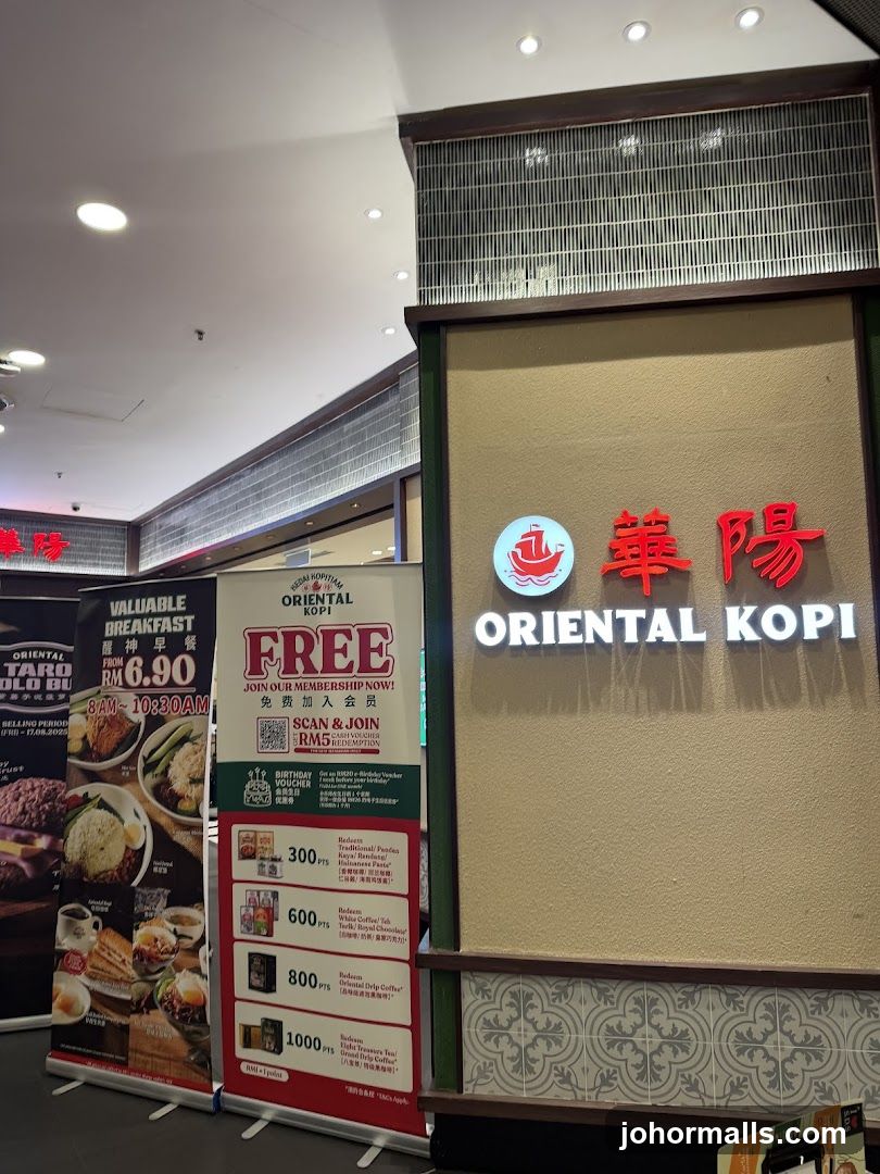 Oriental Kopi Storefront with Promotions