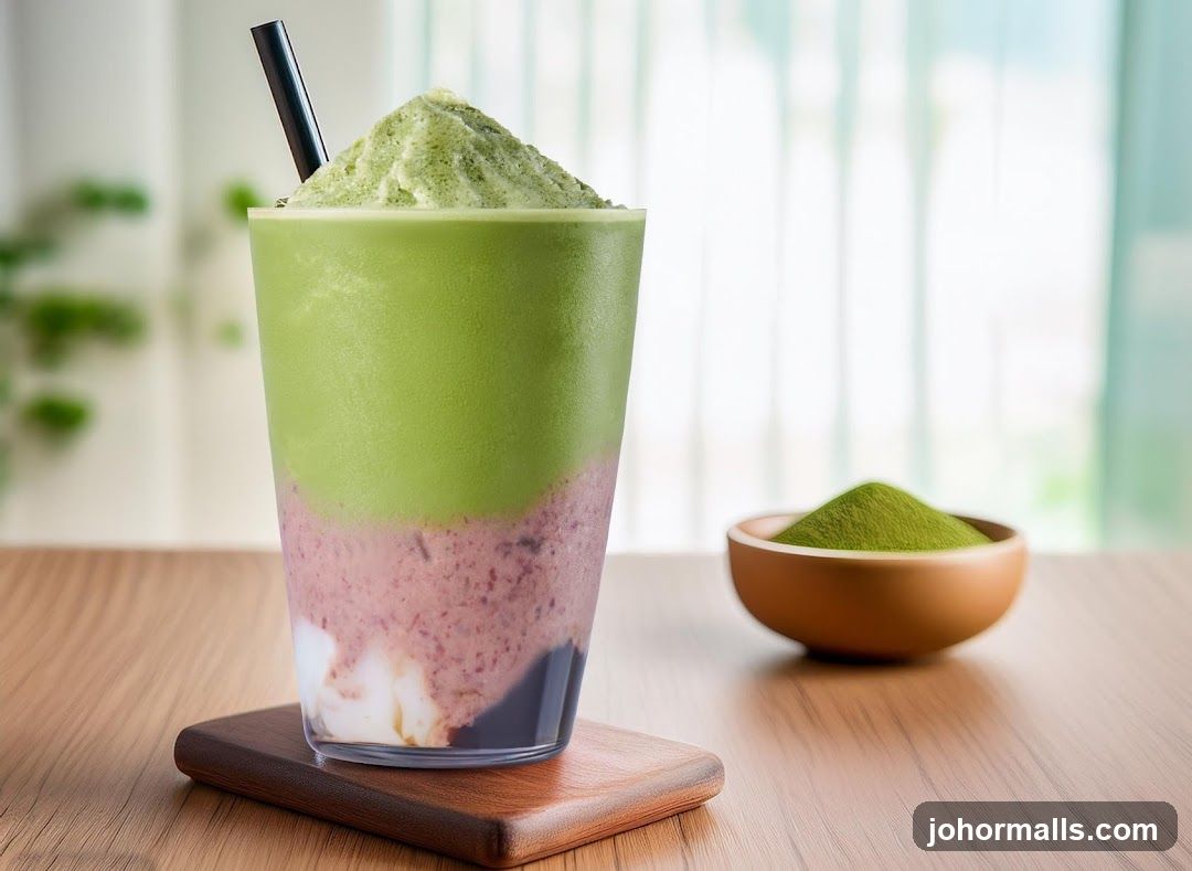 Matcha Layered Drink