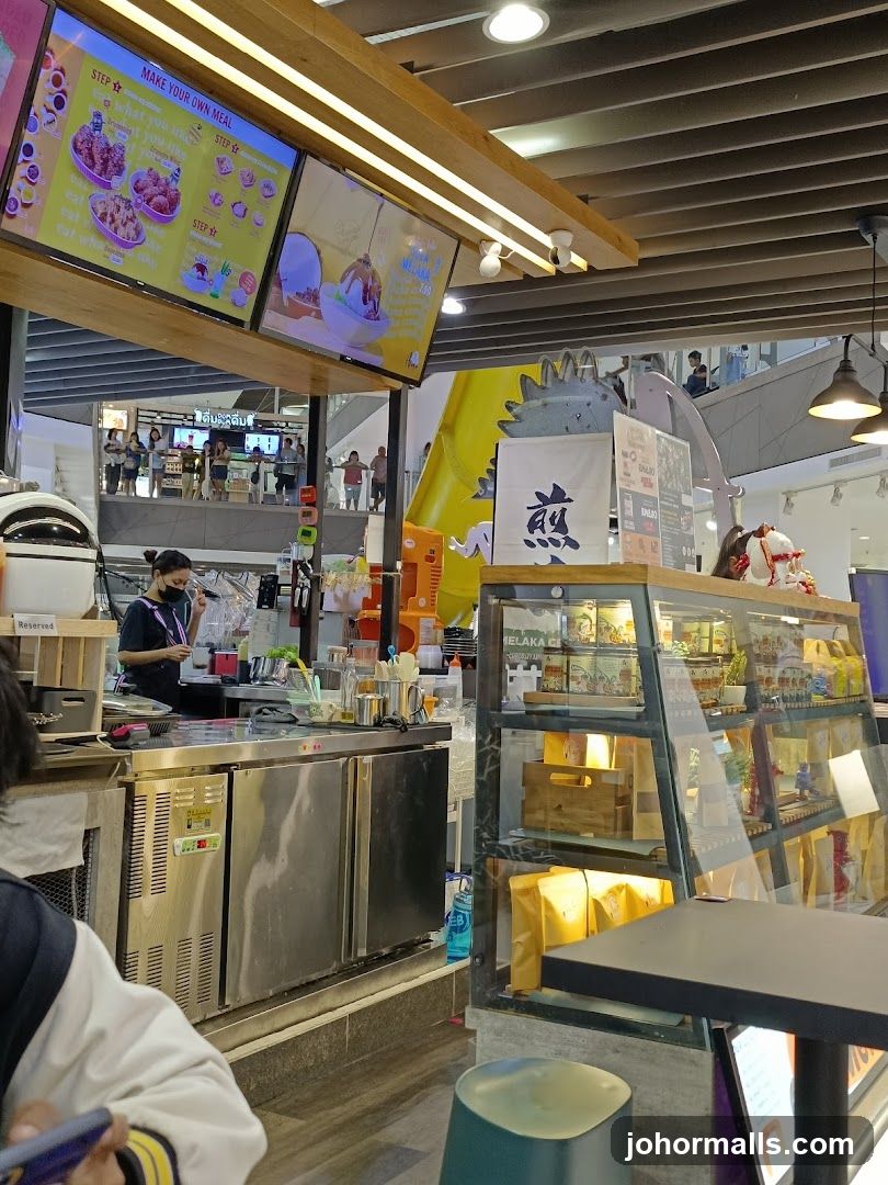 Food stall counter