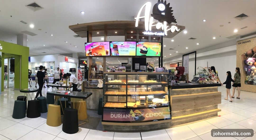 Cafe Counter with Desserts and Drinks