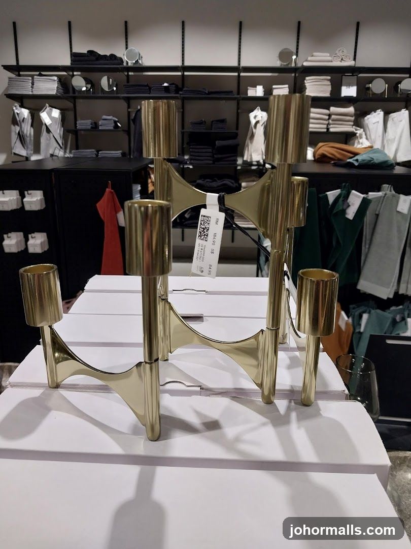 Gold Candelabra on Display