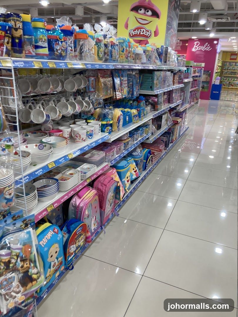 Children's merchandise aisle