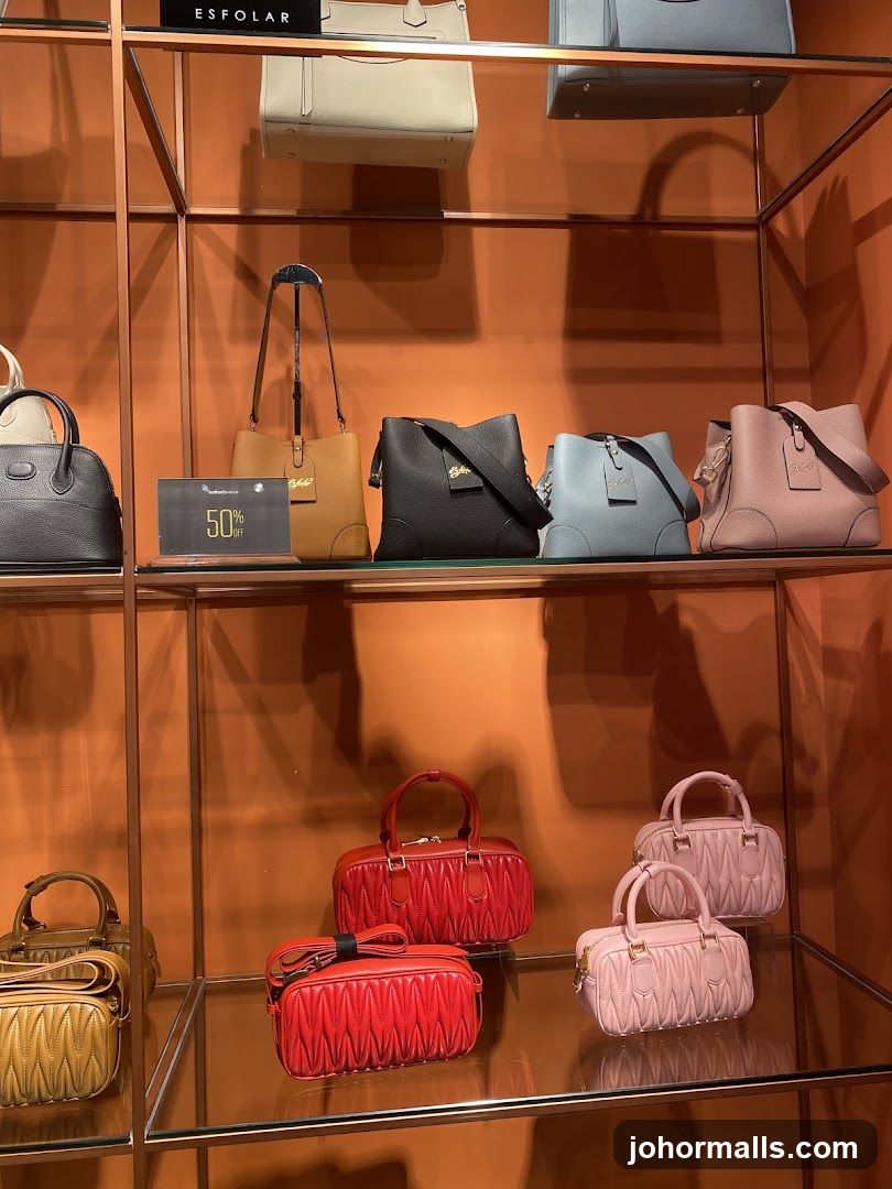 Handbags on Display