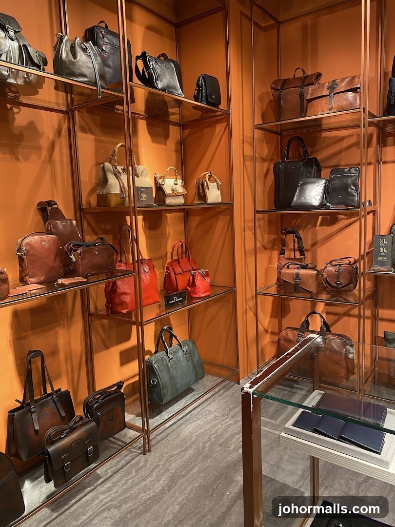Handbags and Accessories Display