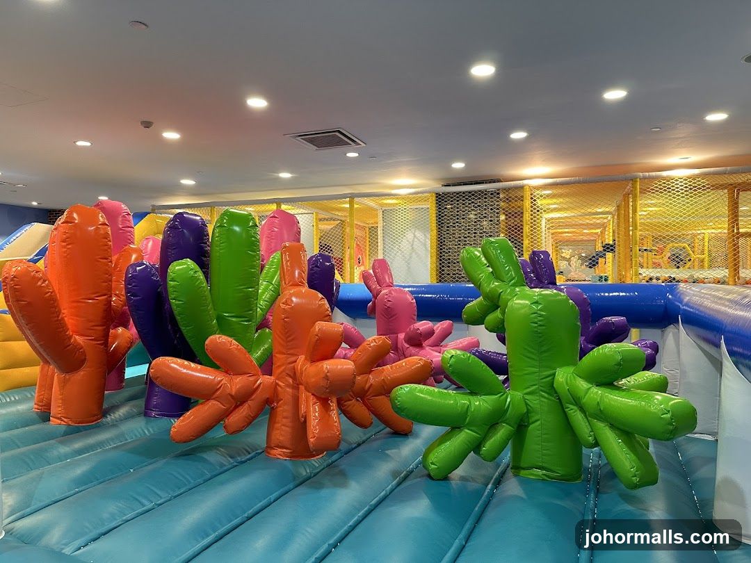 Inflatable Obstacles in Play Area