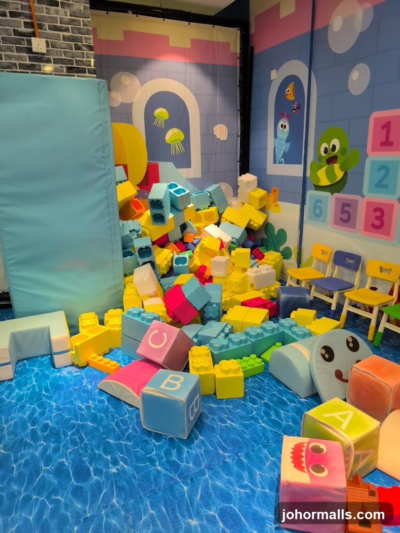 Children's Play Area with Building Blocks