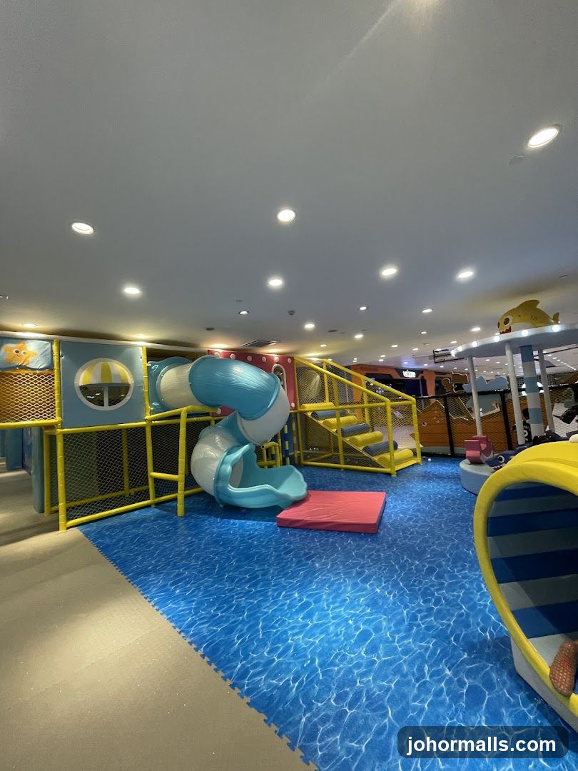 Indoor Playground with Slides and Tunnels