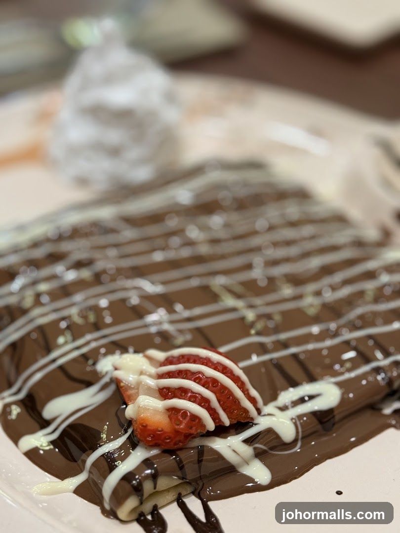 Chocolate Crepe with Strawberries