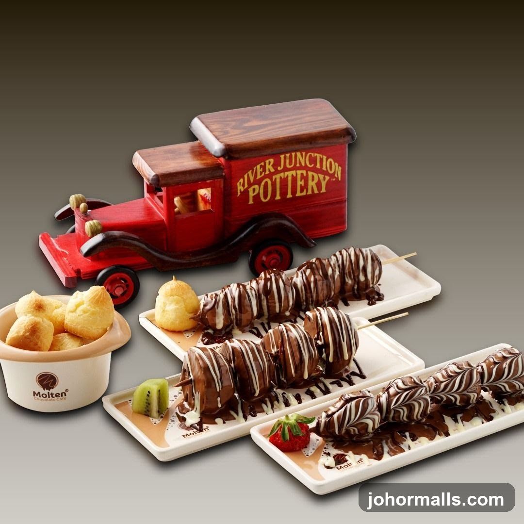 Dessert Platter with Chocolate-Drizzled Treats
