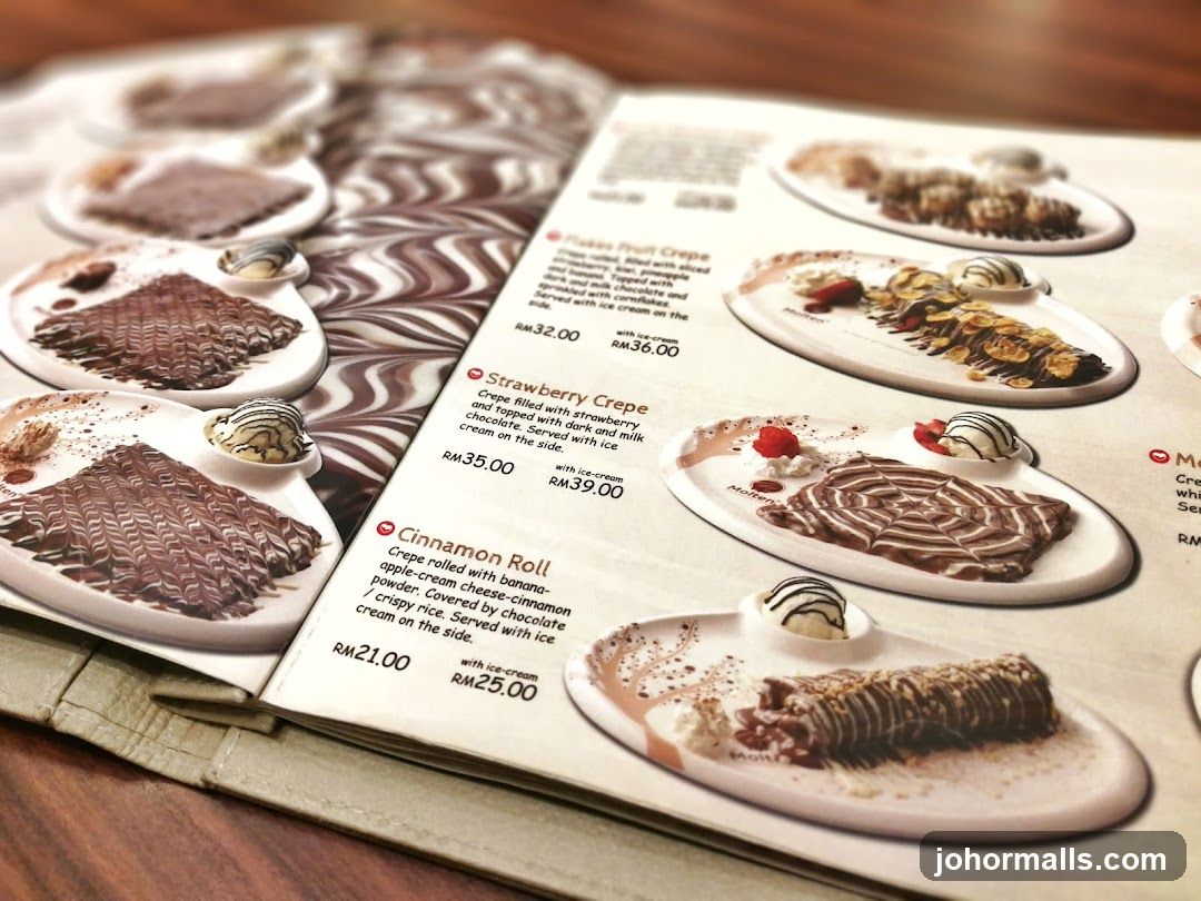 Dessert Menu