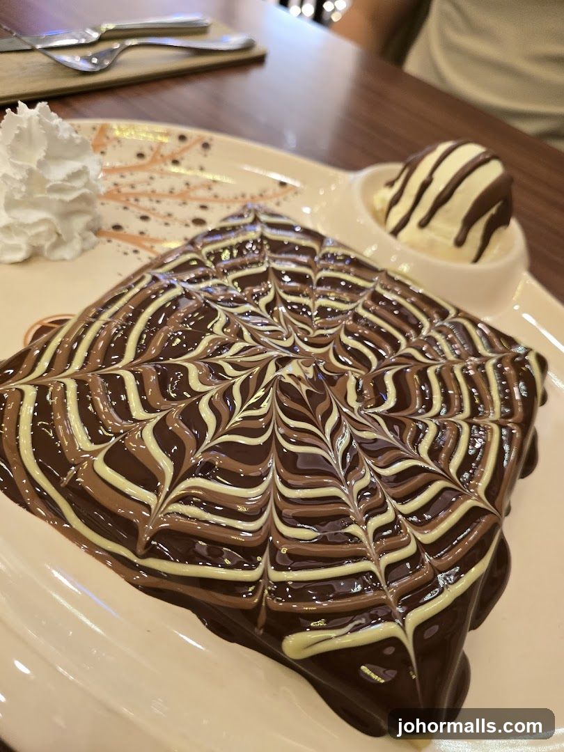 Dessert with Chocolate Drizzle