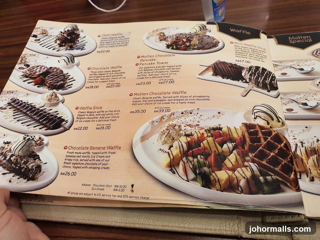 Waffle Menu