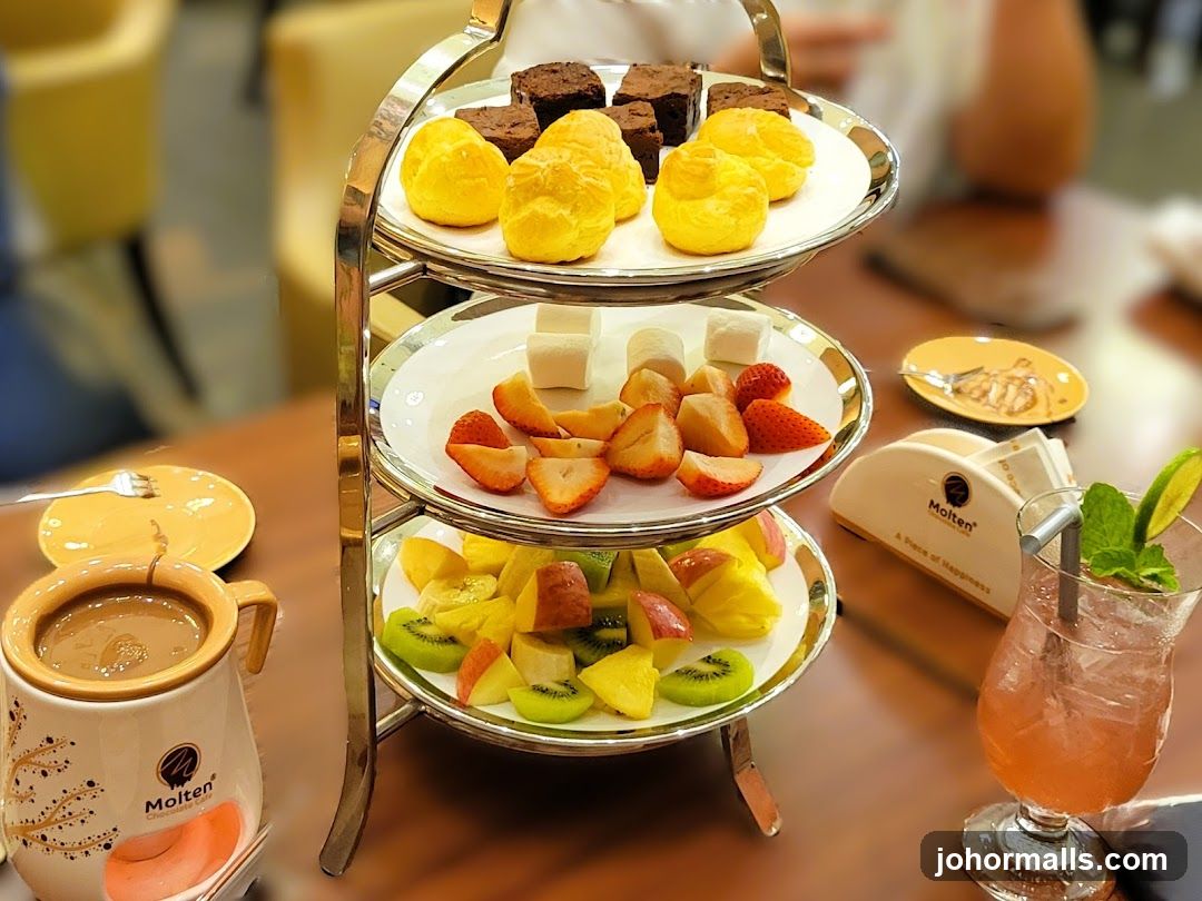 Dessert Platter and Drink