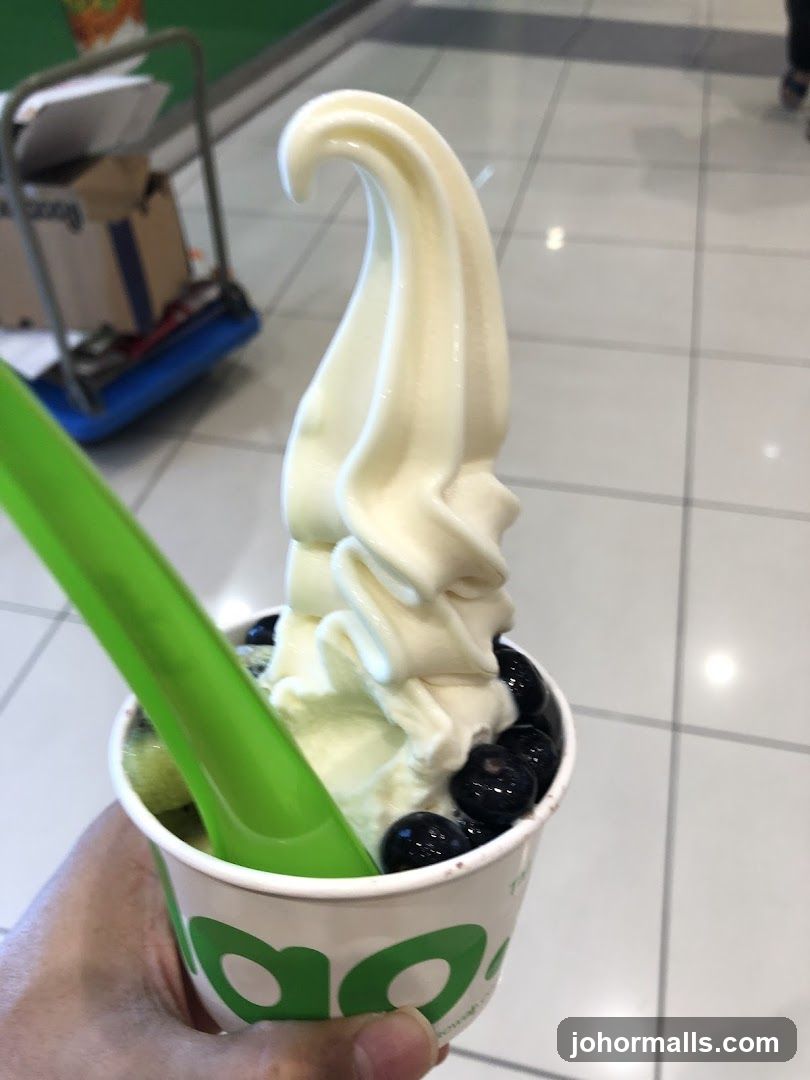 Frozen Yogurt with Berries