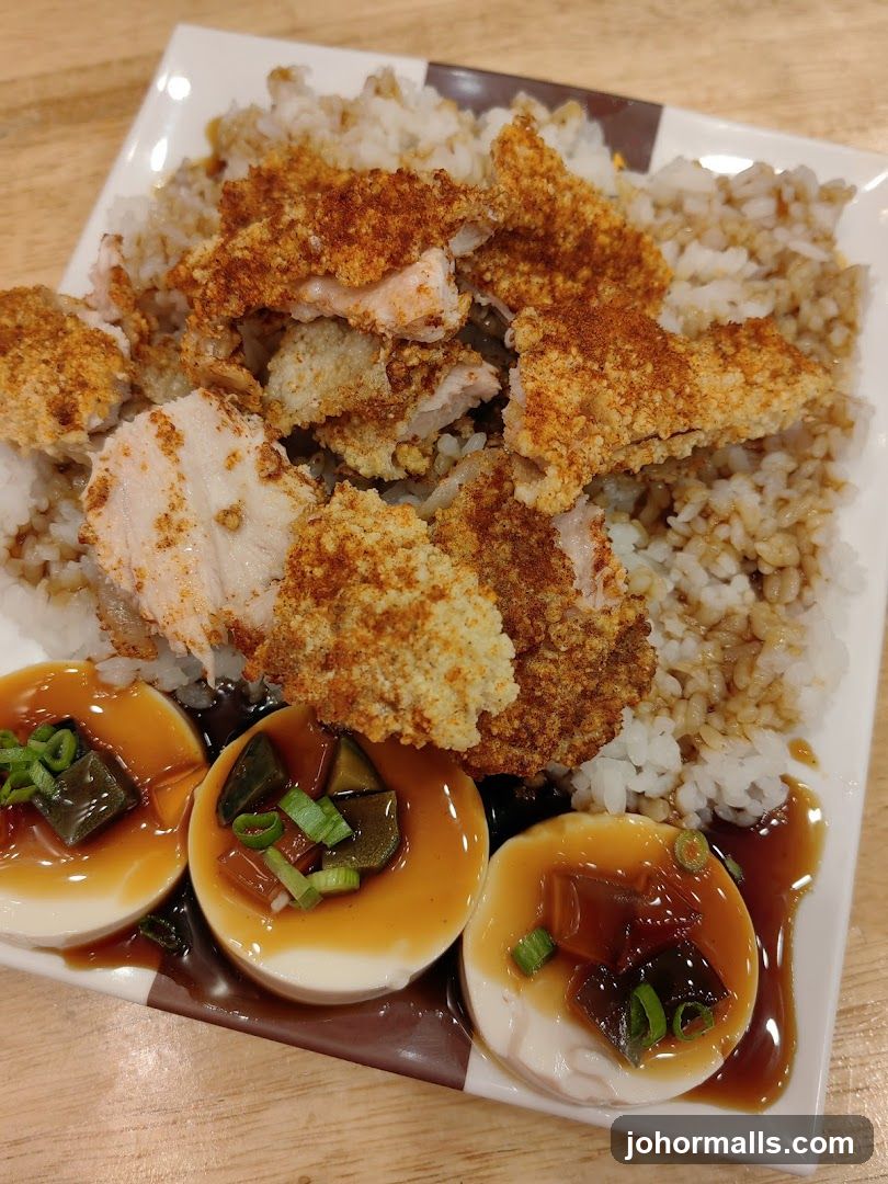 Fried Fish and Rice with Century Eggs
