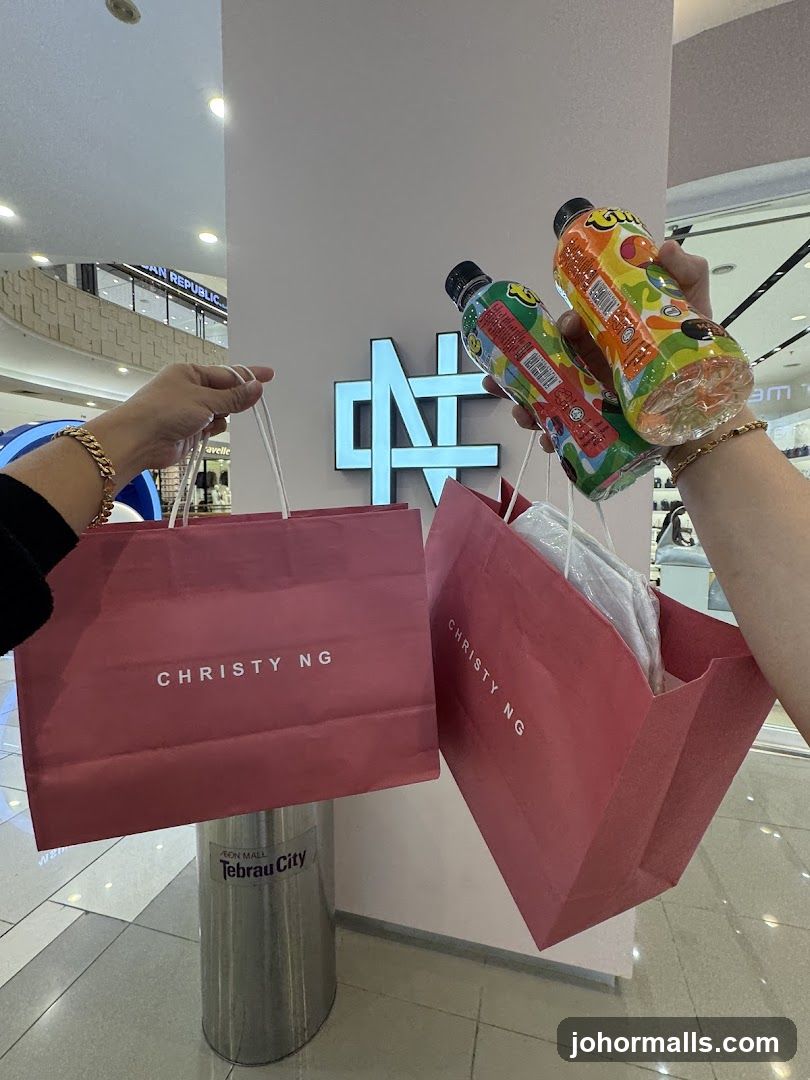 Shopping Bags and Drinks