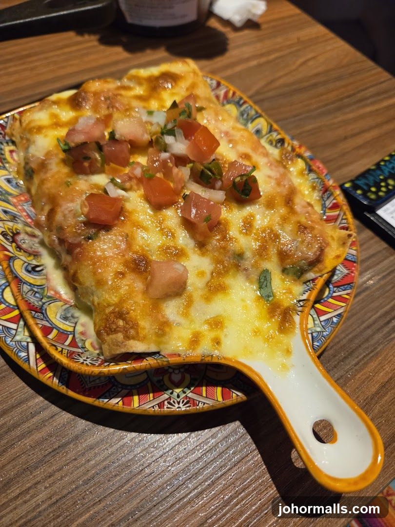 Cheesy Dish with Pico de Gallo