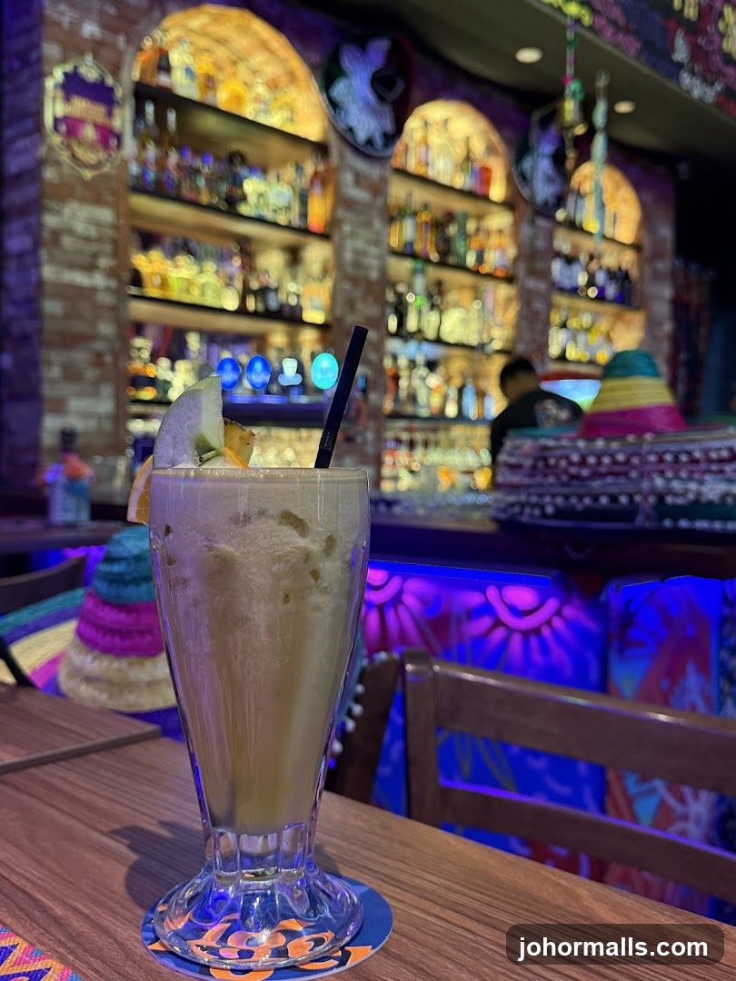 Frozen Drink at a Bar