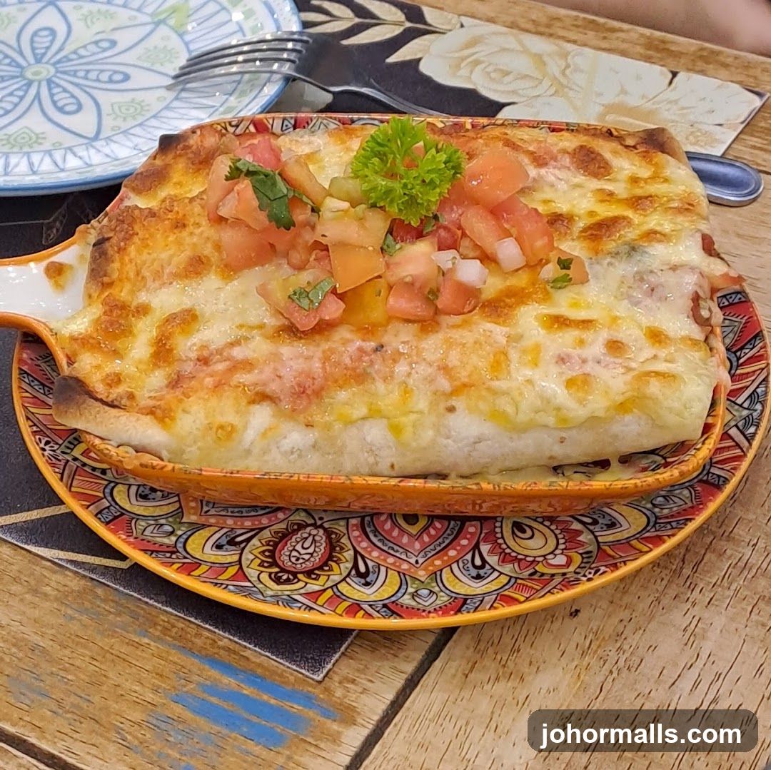 Cheesy Baked Dish with Pico de Gallo