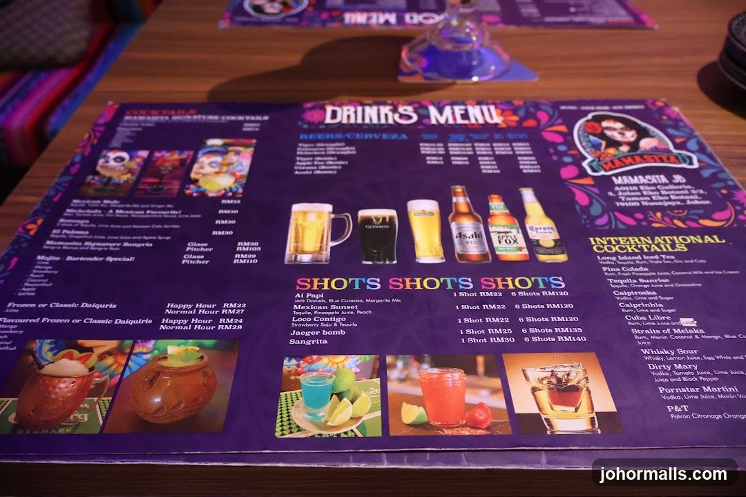 DRINKS MENU
