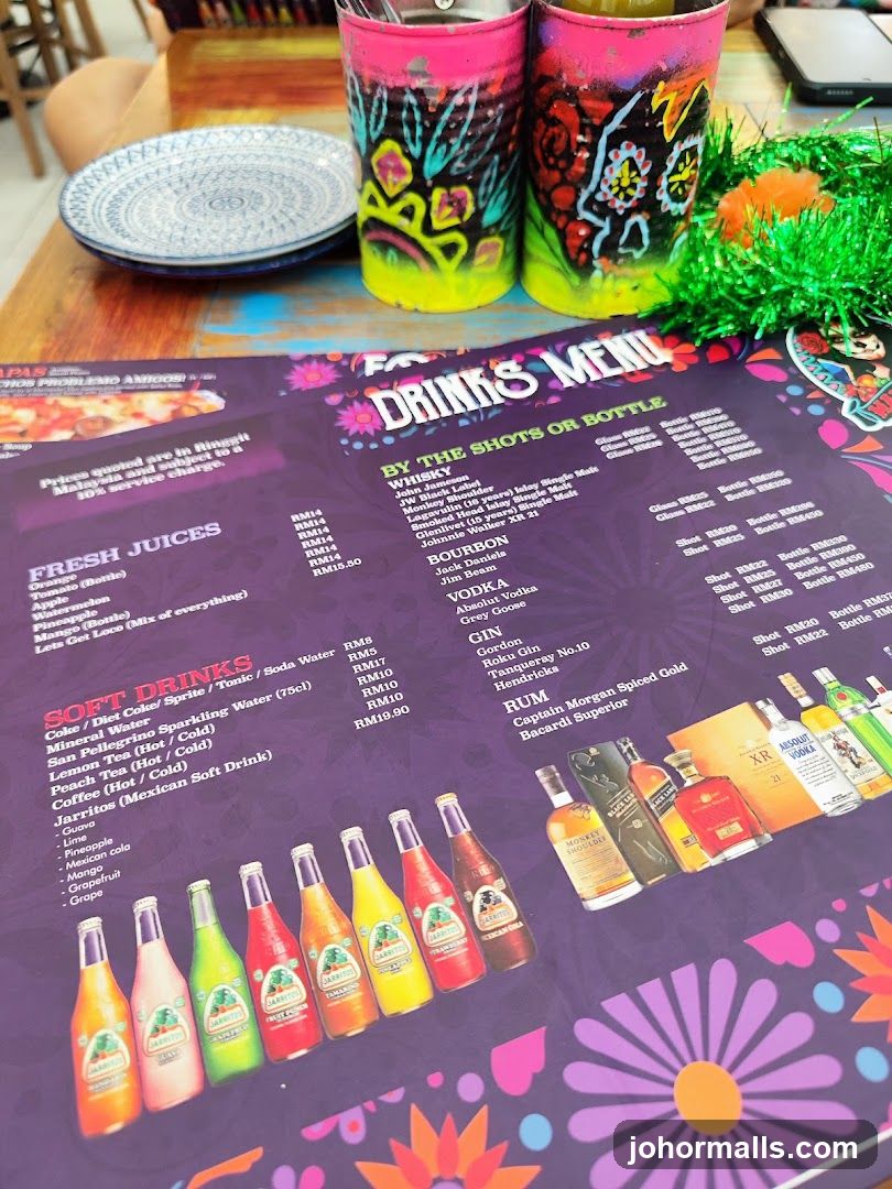 Drinks Menu