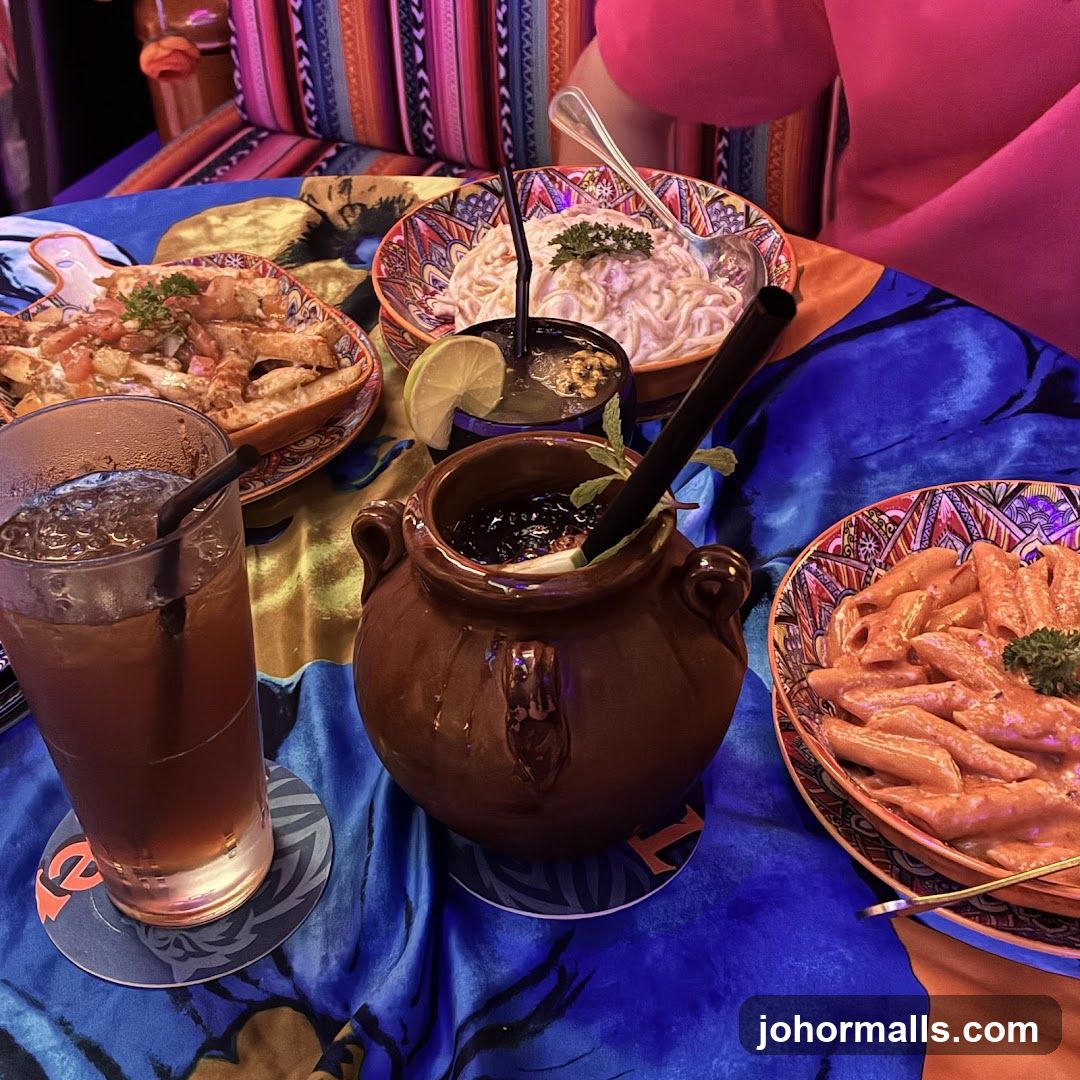 Table with Food and Drinks