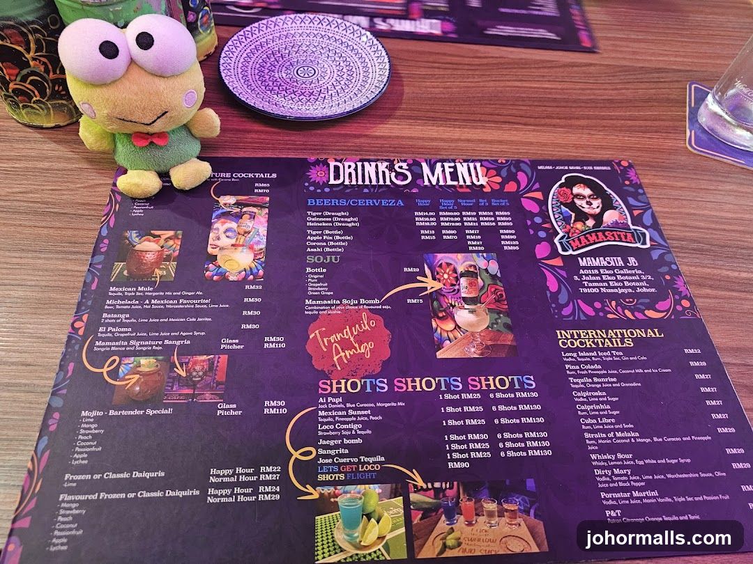 DRINKS MENU