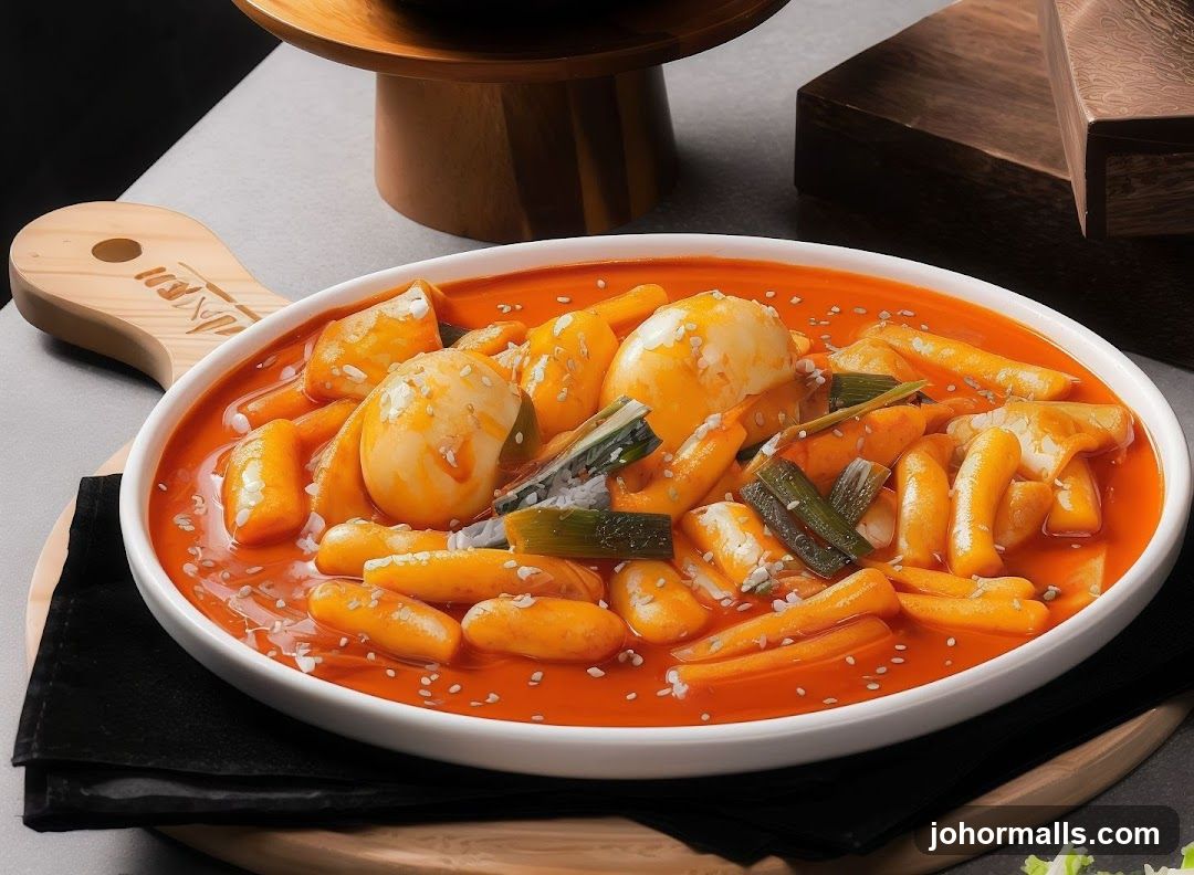 Spicy Rice Cakes with Eggs