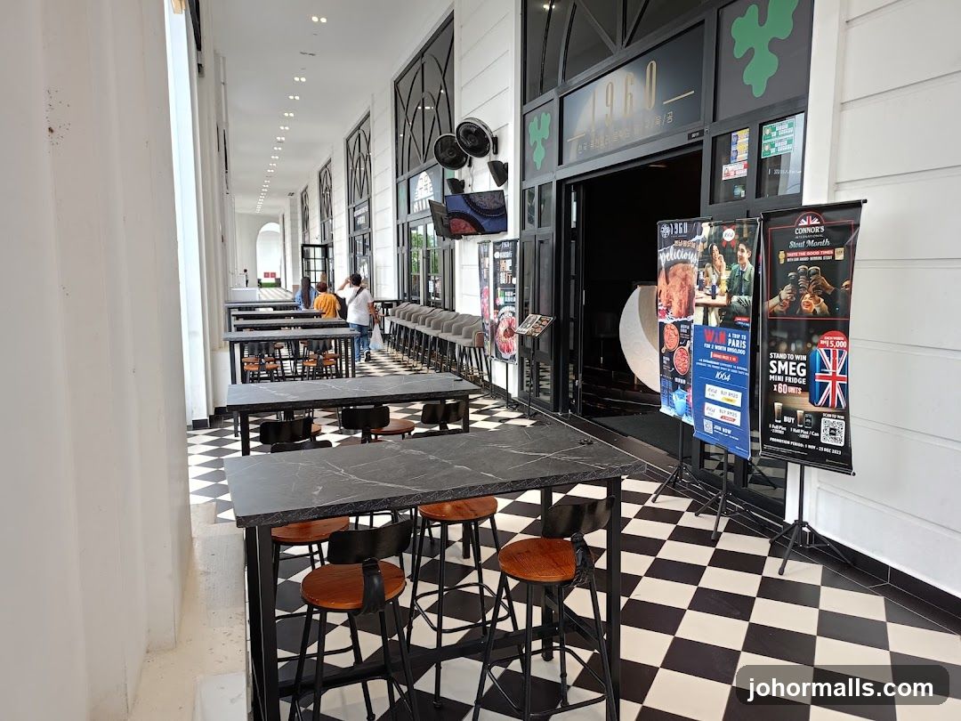 Restaurant Entrance with Outdoor Seating