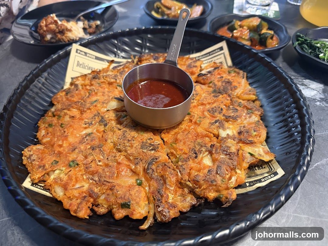 Kimchi Pancake with Dipping Sauce