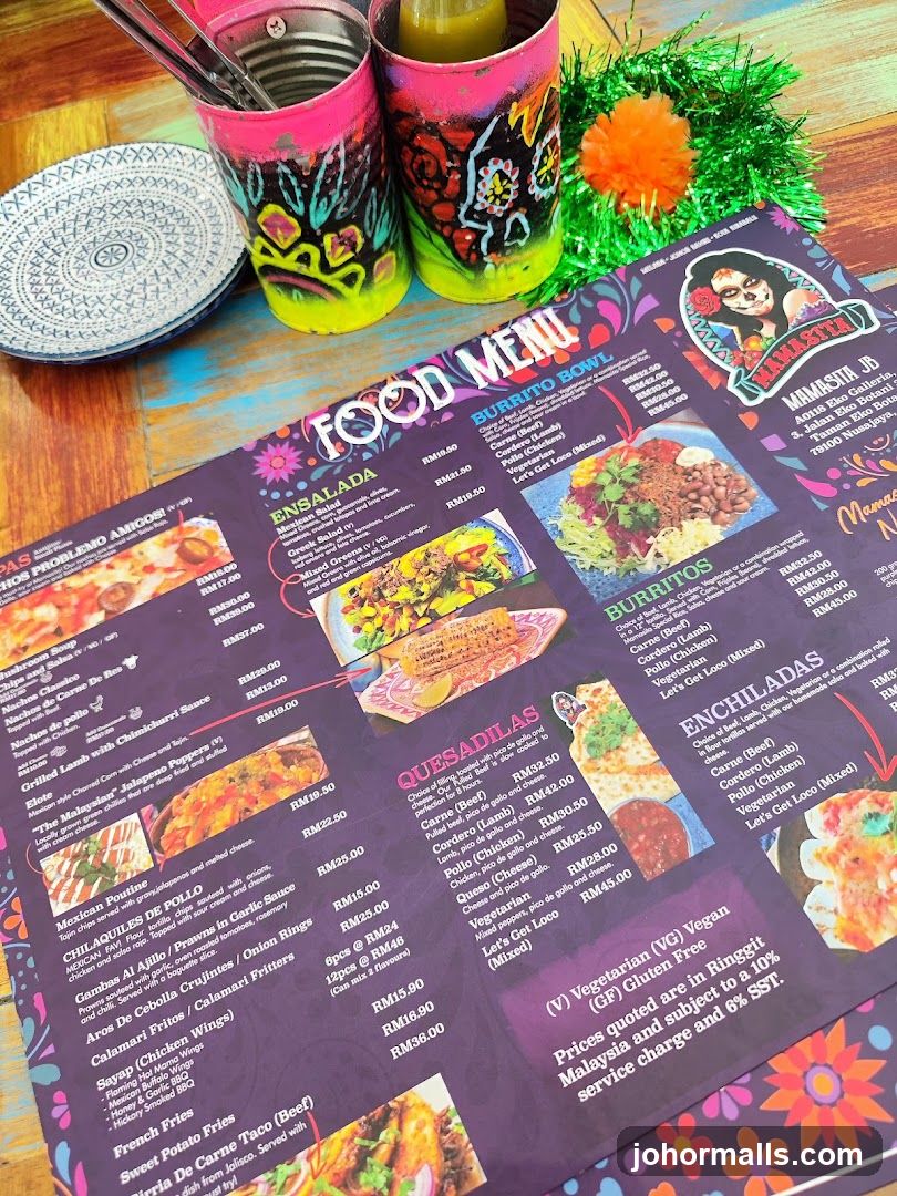 Mamasita Food Menu