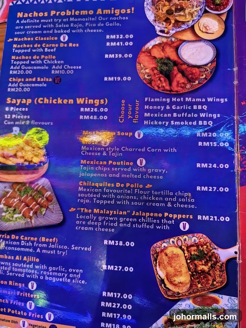 Mamasita Menu