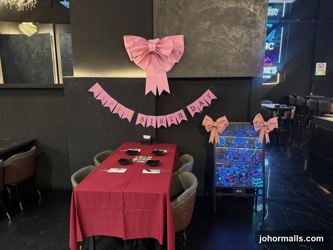 Birthday Celebration Table Setting