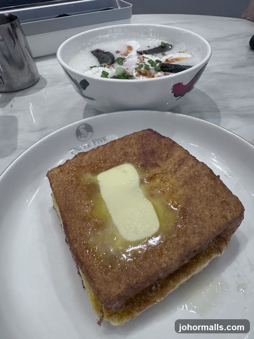 Congee and French Toast