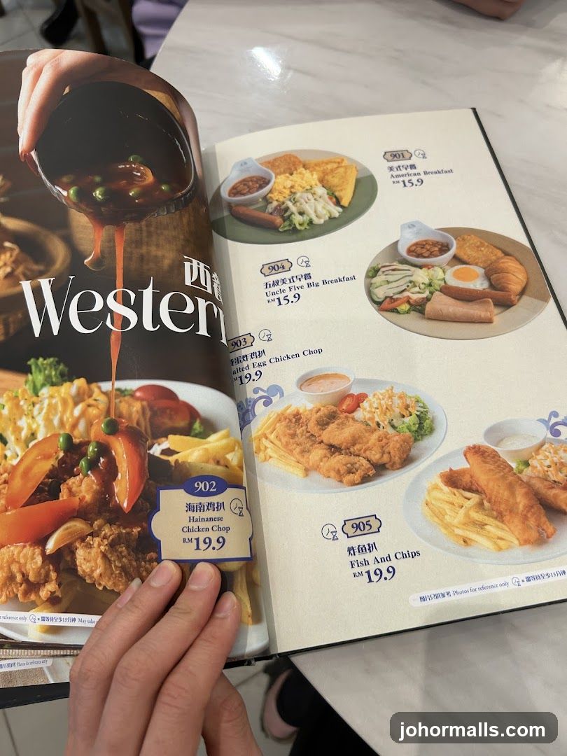 Western Food Menu
