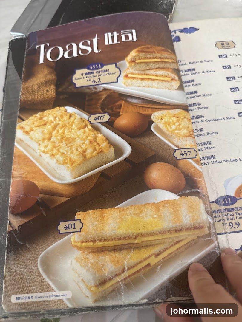 Toast Menu