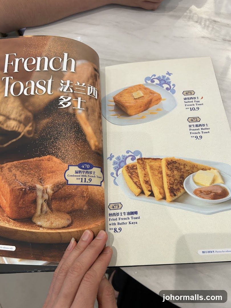 French Toast Menu