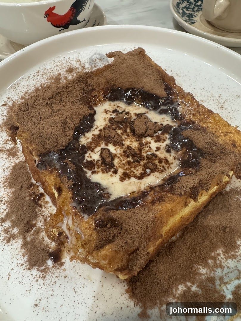 French Toast with Cocoa Powder