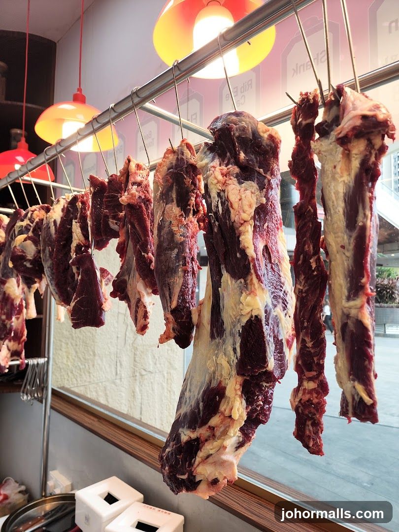 Hanging Meat Display