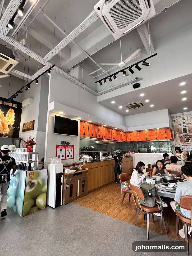 Restaurant Interior with Diners
