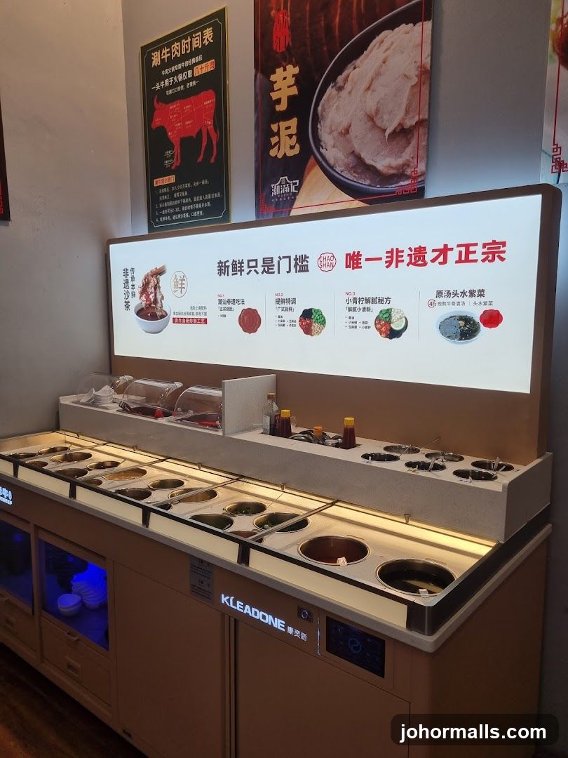 Hot Pot Ingredients Display