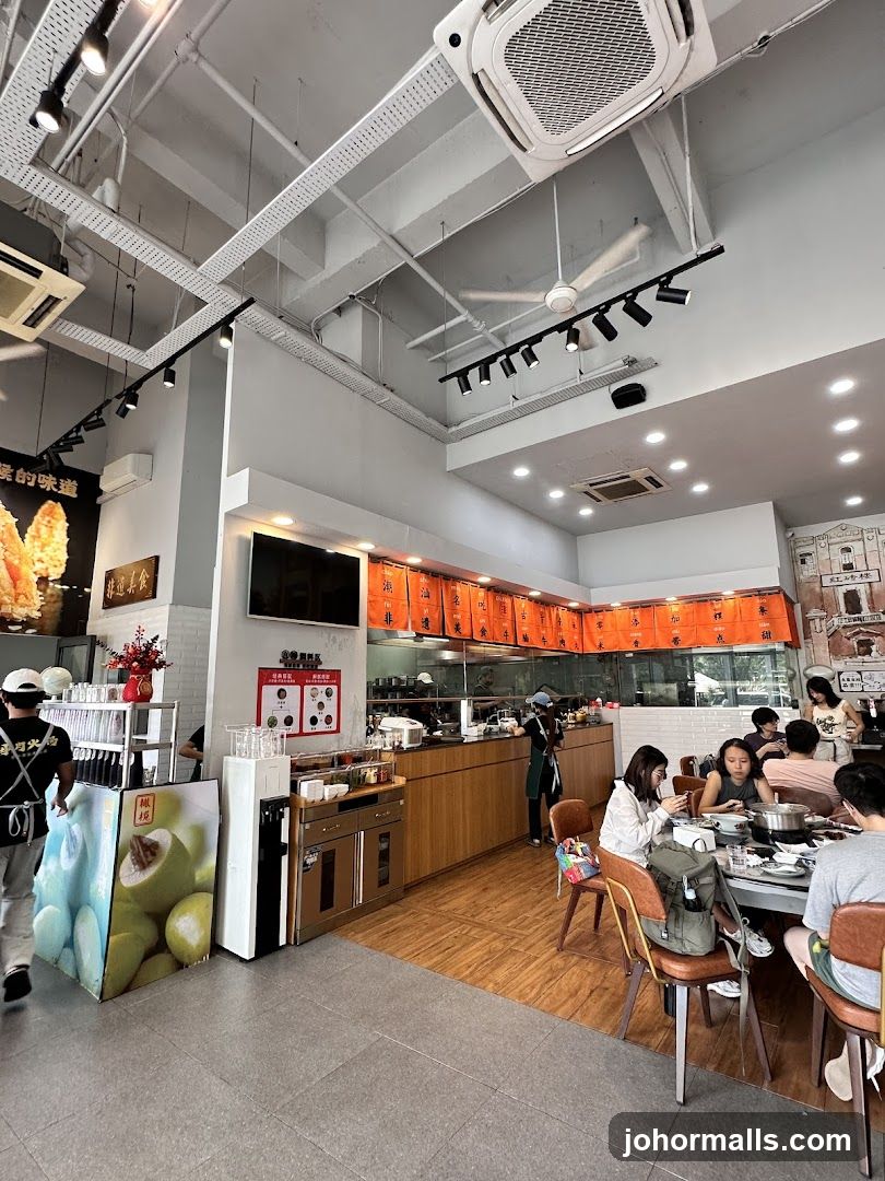 Restaurant Interior with Diners