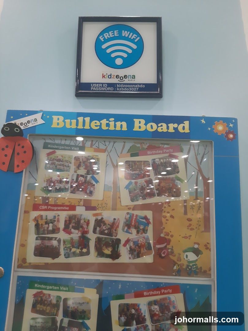 Bulletin Board with Free WiFi Information