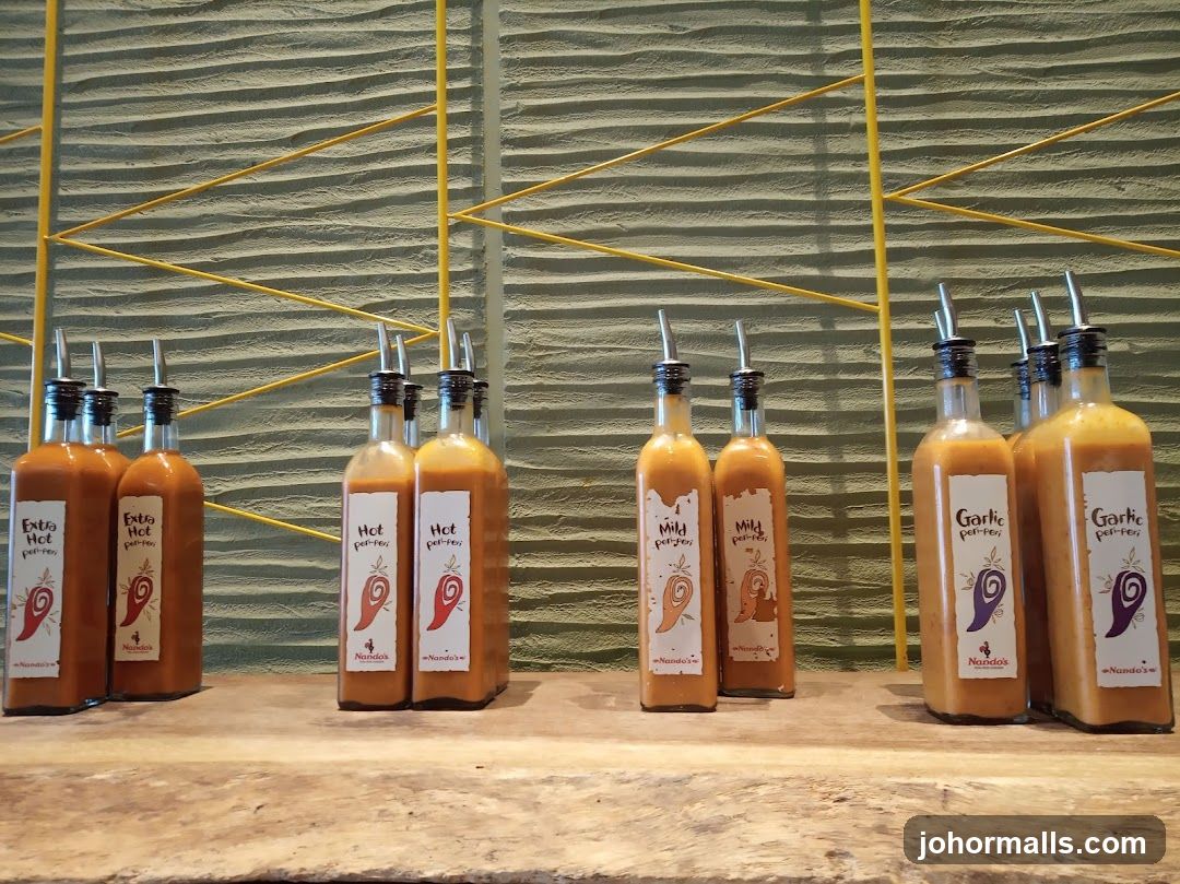 Bottles of Peri-Peri Sauce