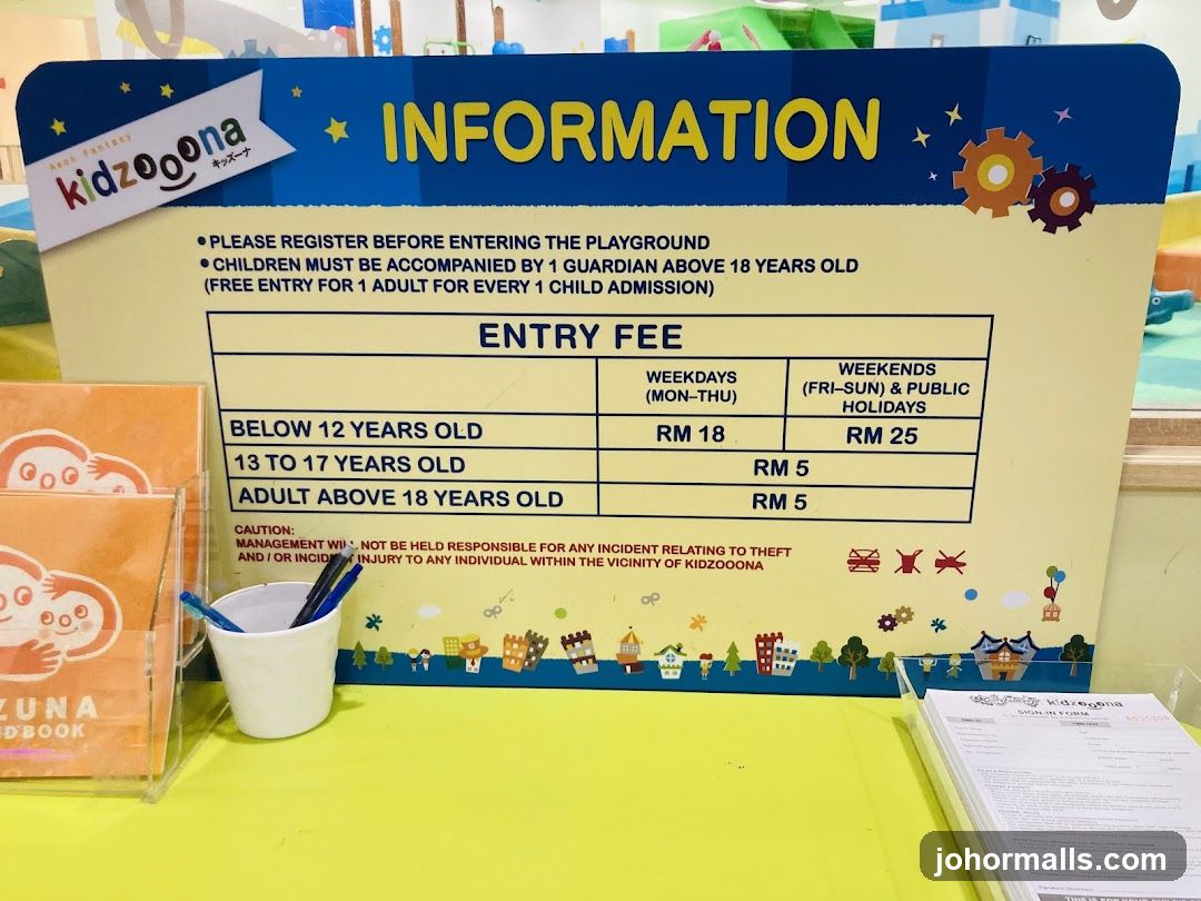 Kidzoona Information and Entry Fee