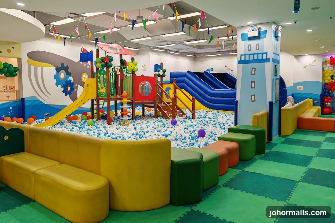 Indoor Playground with Ball Pit and Slides