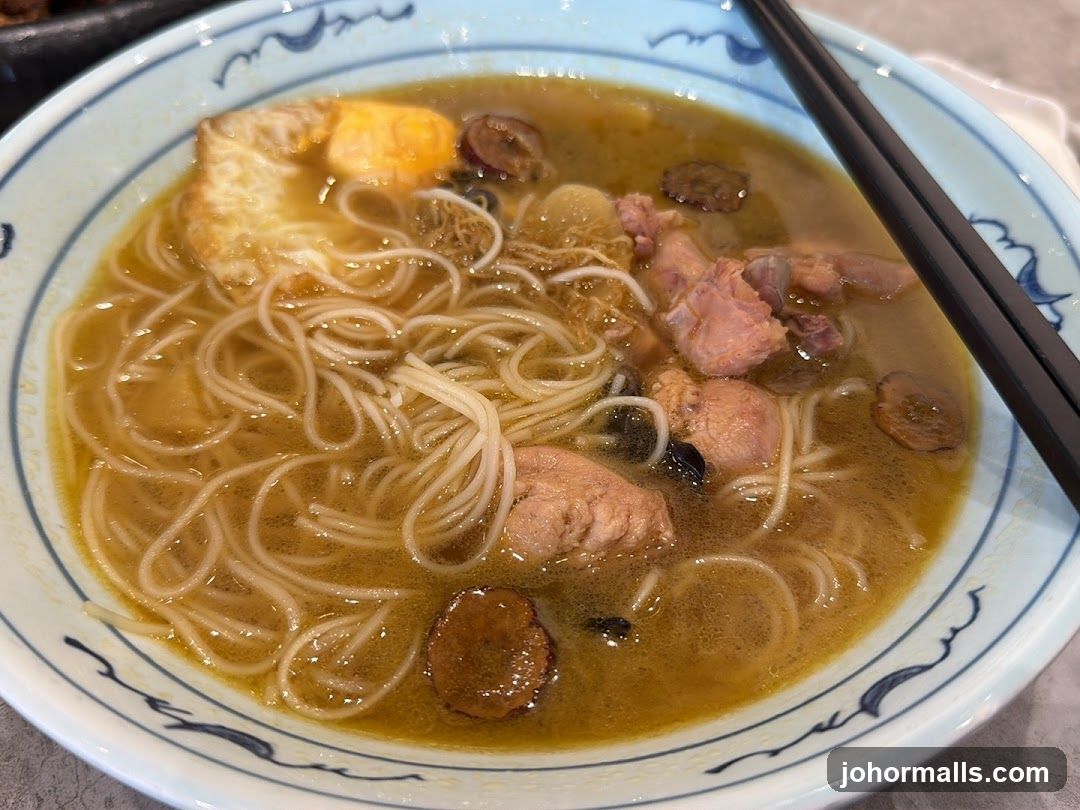 Noodle Soup with Meat and Egg